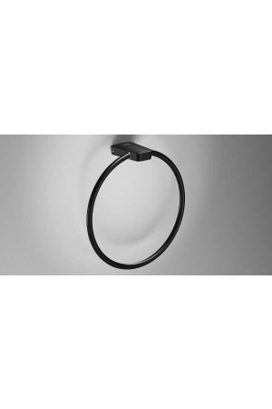 Полотенцедержатель кольцо 200 мм., черный матовый, Sonia S6 168224, Черный матовый, настенный, Латунь