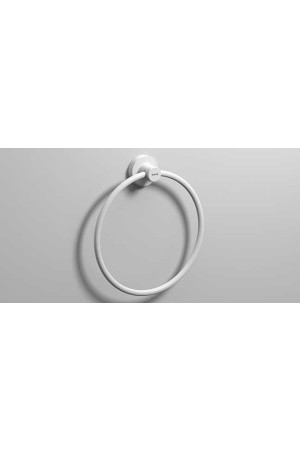 Полотенцедержатель кольцо 210 мм, белый матовый, Sonia Tecno Project 166107, Белый матовый, настенный, Латунь