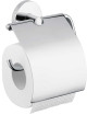 Держатель рулона туалетной бумаги с крышкой, хром, Hansgrohe Logis 40523000, Хром, настенный, н,д,
