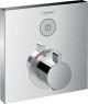 Термостат для душа 1 потребитель, хром, Hansgrohe ShowerSelect 15762000, Хром, скрытый