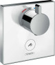 Термостат скрытого монтажа, белый/хром, Hansgrohe ShowerSelect 15735400, Хром, скрытый