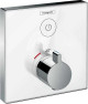 Термостат скрытого монтажа, белый/хром, Hansgrohe ShowerSelect 15737400, Хром/белый, скрытый