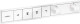 Термостат скрытого монтажа, 4 потока, матовый белый, Hansgrohe RainSelect 15382700, Белый матовый, скрытый