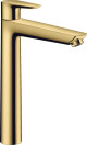 Смеситель для раковины, высокий, золото, Hansgrohe Talis E 71717990, Золото, стандартный