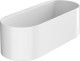 Глубокая корзинка в ванную, белая матовая, Hansgrohe WallStoris 27912700, Белый матовый, настенный, Пластик