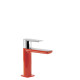 Однорычажный смеситель для умывальника Tres Loft 20010301RO, Хром/красный, стандартный