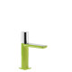 Однорычажный смеситель для умывальника Tres Loft colors 20010302VE, Хром/зеленый, стандартный