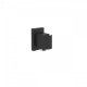 Квадратный держатель ручного душа с подкючением, черный матовый, Tres 20718201NM, Черный матовый
