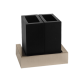 Стакан двойной настенный черный Gessi RETTANGOLO 20811#099 Чорный XL, Черный, н,д,