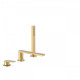 Однорычажный смеситель для борта ванны, золото матовый, Tres 21116101OM, Золото матовое, в борт ванны