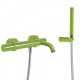 Однорычажный смеситель для ванны и душа Tres Study exclusive 26117001TVE, Зеленый, настенный