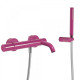 Однорычажный смеситель для ванны и душа Tres Study exclusive 26117001TVI, Фиолетовый, настенный