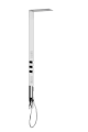Душевая стойка со встроенным термостатом Gessi TREMILLIMETRI 39802#238. Зеркальная сталь