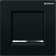 Пневматическая панель смыва писсуара, черная, Geberit 116.017.KM.1, Черный, Пластик