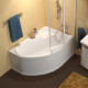 Акриловая асимметричная ванна Rosa I 140 x 105 P Ravak CV01000000