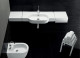 Подвесной настенный умывальник 90x45 Hatria AREA YXA0, Белый, Керамика - на мебели, Керамика - подвесной, Керамика