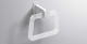 Полотенцедержатель кольцо в ванную комнату 160мм., белый, Sonia Luce 182688, Белый матовый, настенный, Акрил