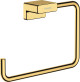 Кольцо для полотенец в ванную, золото, Hansgrohe AddStoris 41754990, Золото, настенный, Метал