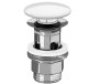 Нажимной керамический донный клапан, Stone White, Villeroy & Boch 8L0334RW, Stone White, Метал