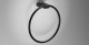 Полотенцедержатель кольцо 200 мм., черный матовый, Sonia S6 168224, Черный матовый, настенный, Латунь