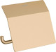 Держатель туалетной бумаги с крышкой, матовая бронза, Hansgrohe AddStoris 41753140, Бронза матовая, настенный, Метал