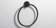 Полотенцедержатель кольцо 210 мм, черный матовый, Sonia Tecno Project 166220, Черный матовый, настенный, Латунь