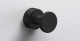 Крючок в ванную комнату Ø25, черный матовый, Sonia Tecno Project 166213, Черный матовый, настенный, Латунь