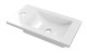 Canela Spring V400 Умывальник для ванны двусторонний 400 мм., Белый, на мебели, Композит